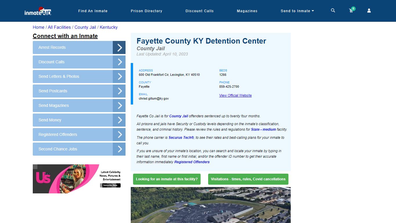 Fayette County KY Detention Center - Inmate Locator - Lexington, KY